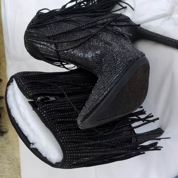 ❌Last Chance Indigo Sahoj Western Fringe Ankle Boots - Picture 4 of 5